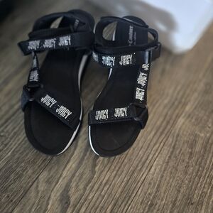 Juicy Couture Kids Black and White Sandals